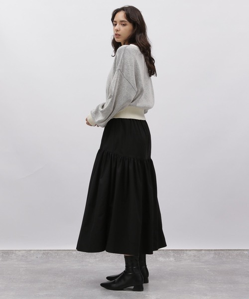 LAKOLE（ラコレ）の「配色アゼプルオーバー / 977356（ニット/セーター・レディース・ブラック/ライトイエロー/ブルー/ベージュ・SMALL/MEDIUM）」の13枚目の写真