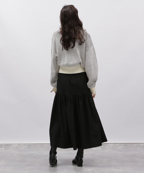 LAKOLE（ラコレ）の「配色アゼプルオーバー / 977356（ニット/セーター・レディース・ブラック/ライトイエロー/ブルー/ベージュ・SMALL/MEDIUM）」の14枚目の写真