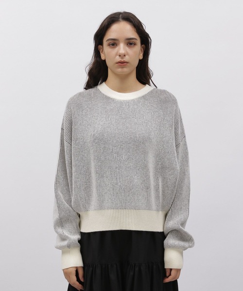 LAKOLE（ラコレ）の「配色アゼプルオーバー / 977356（ニット/セーター・レディース・ブラック/ライトイエロー/ブルー/ベージュ・SMALL/MEDIUM）」の18枚目の写真