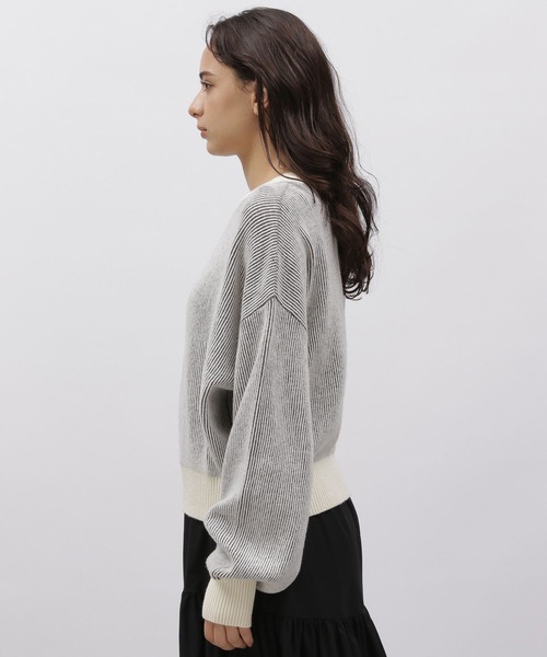 LAKOLE（ラコレ）の「配色アゼプルオーバー / 977356（ニット/セーター・レディース・ブラック/ライトイエロー/ブルー/ベージュ・SMALL/MEDIUM）」の19枚目の写真