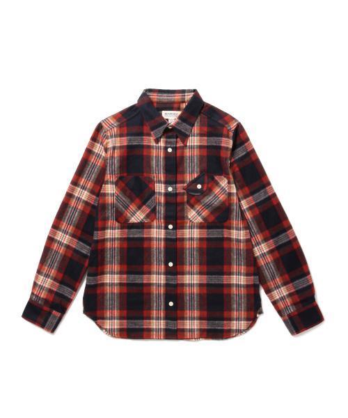 BEAMS BOY（ビームスボーイ）の「BEAMS BOY / ネル チェックシャツ 15FW（シャツ/ブラウス・レディース・オフホワイト/ブラウン/ネイビー・ONE SIZE）」の20枚目の写真