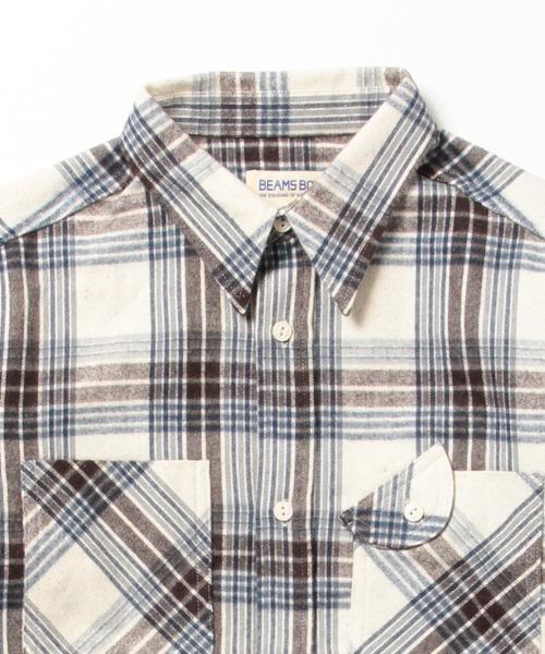 BEAMS BOY（ビームスボーイ）の「BEAMS BOY / ネル チェックシャツ 15FW（シャツ/ブラウス・レディース・オフホワイト/ブラウン/ネイビー・ONE SIZE）」の21枚目の写真