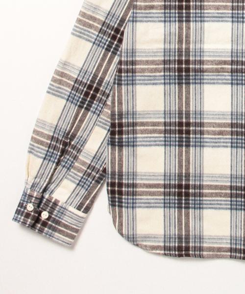 BEAMS BOY（ビームスボーイ）の「BEAMS BOY / ネル チェックシャツ 15FW（シャツ/ブラウス・レディース・オフホワイト/ブラウン/ネイビー・ONE SIZE）」の22枚目の写真