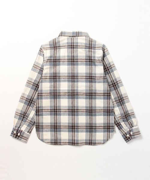 BEAMS BOY（ビームスボーイ）の「BEAMS BOY / ネル チェックシャツ 15FW（シャツ/ブラウス・レディース・オフホワイト/ブラウン/ネイビー・ONE SIZE）」の12枚目の写真