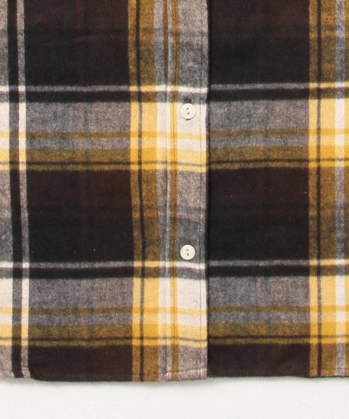 BEAMS BOY（ビームスボーイ）の「BEAMS BOY / ネル チェックシャツ 15FW（シャツ/ブラウス・レディース・オフホワイト/ブラウン/ネイビー・ONE SIZE）」の14枚目の写真