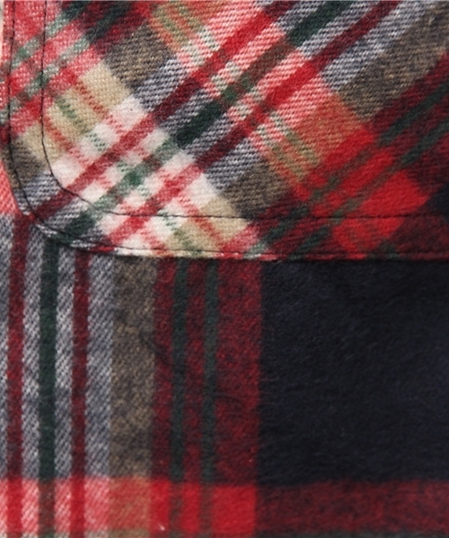 BEAMS BOY（ビームスボーイ）の「BEAMS BOY / ネル チェックシャツ 15FW（シャツ/ブラウス・レディース・オフホワイト/ブラウン/ネイビー・ONE SIZE）」の15枚目の写真