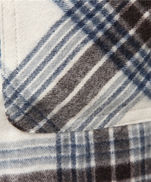 BEAMS BOY（ビームスボーイ）の「BEAMS BOY / ネル チェックシャツ 15FW（シャツ/ブラウス・レディース・オフホワイト/ブラウン/ネイビー・ONE SIZE）」の16枚目の写真