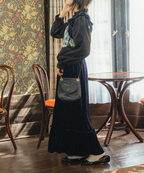 kutir（クティール）の「【クティールとレトロ】ゴブランベロアキャミワンピース（ワンピース・レディース・ブラウン/レッド/ネイビー・MEDIUM/LARGE/SMALL）」の10枚目の写真