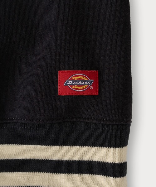 Dickies(ディッキーズ)の「【DICKIES/ディッキーズ】ワンポイント刺繍&ミニワッペンリブラインハーフジップスウェット/プルオーバー/ビッグシルエット/裏起毛(スウェット・メンズ・ホワイト/チャコールグレー/アッシュグレー/ブラック/ネイビー/アイボリー/ダークネイビー・M/L/XL)」の9枚目の写真