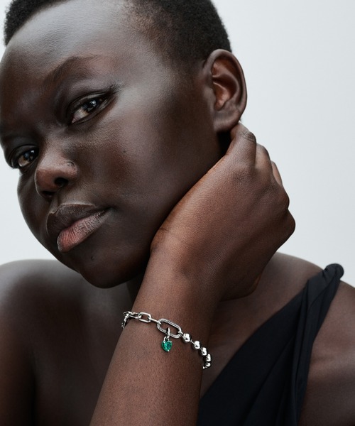 Pandora ME メタルビーズ ＆ リンク チェーン シルバー ブレスレット