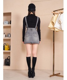 Darich（ダーリッチ）の「デニムサロペットミニスカート（デニム