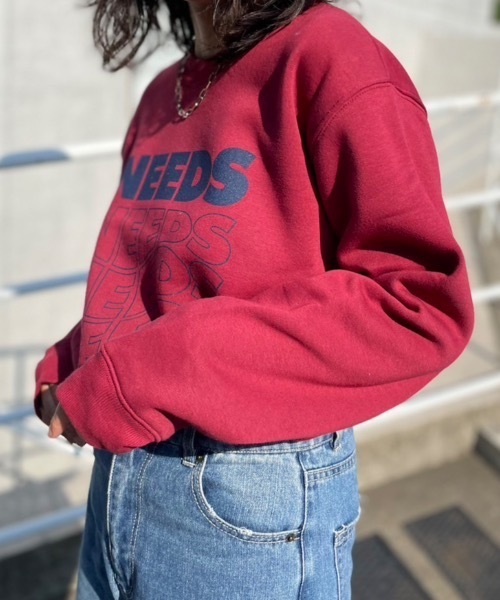 mi via loca(ミヴィアロカ)の「United Athle NEEDS 裏起毛クルーネックスウェット 【PT NO. MVL009】(スウェット・レディース・スミクロ/オートミール/ボルドー・X-LARGE/MEDIUM)」の21枚目の写真