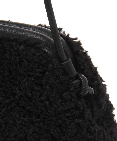 studio CLIP（スタディオクリップ）の「口枠ボアショルダー（トートバッグ・レディース・アイボリー/ブラウン/ブラック・FREE）」の4枚目の写真