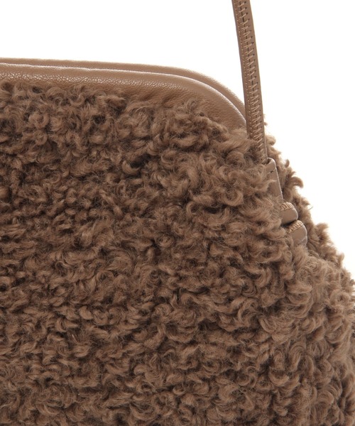 studio CLIP（スタディオクリップ）の「口枠ボアショルダー（トートバッグ・レディース・アイボリー/ブラウン/ブラック・FREE）」の9枚目の写真