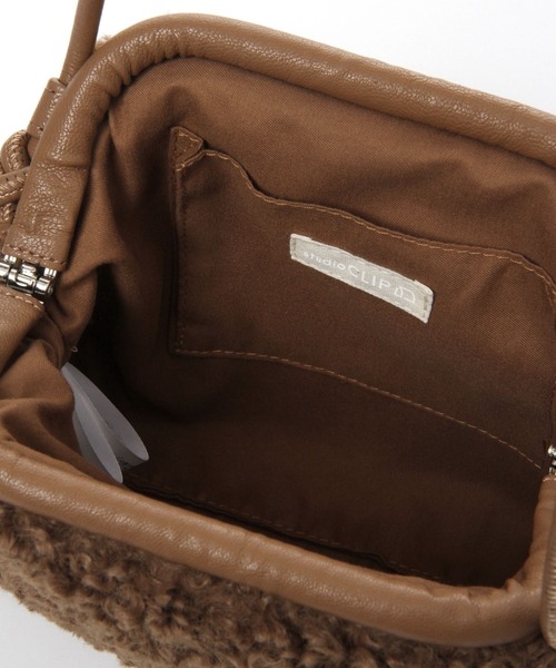 studio CLIP（スタディオクリップ）の「口枠ボアショルダー（トートバッグ・レディース・アイボリー/ブラウン/ブラック・FREE）」の13枚目の写真