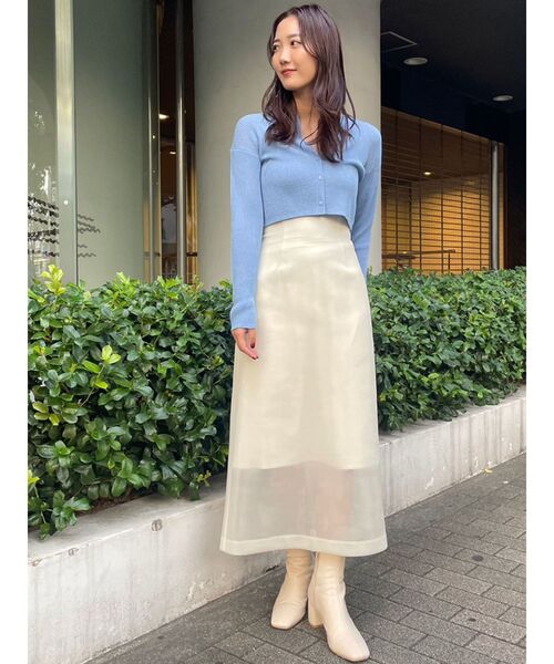 LAGUNAMOON（ラグナムーン）の「ラメショートニットカーディガン（カーディガン/ボレロ・レディース・ゴールド/シルバー/ブルー・FREE）」の6枚目の写真