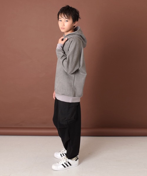 GLAZOS（グラソス）の「【あったか】マイクロフリース・カーゴパンツ（その他パンツ・キッズ・ネイビー/ブラック・150cm/160cm/140cm/170cm）」の3枚目の写真