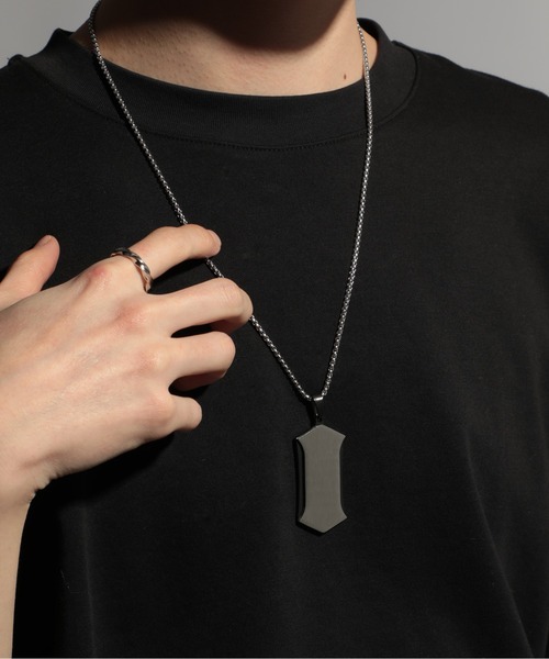 セール】【SETUP7】ドッグタグ/クロスモチーフネックレス KNF037