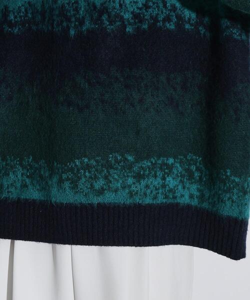 tk.TAKEO KIKUCHI(ティーケータケオキクチ)の「◆シャギーニットプルオーバー(ニット/セーター・メンズ・ブラック/ライトグレー系9/サックスブルー/ブルー系1/ダークグリーン系1・01/02/03)」の12枚目の写真