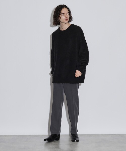 tk.TAKEO KIKUCHI(ティーケータケオキクチ)の「◆シャギーニットプルオーバー(ニット/セーター・メンズ・ブラック/ライトグレー系9/サックスブルー/ブルー系1/ダークグリーン系1・01/02/03)」の20枚目の写真