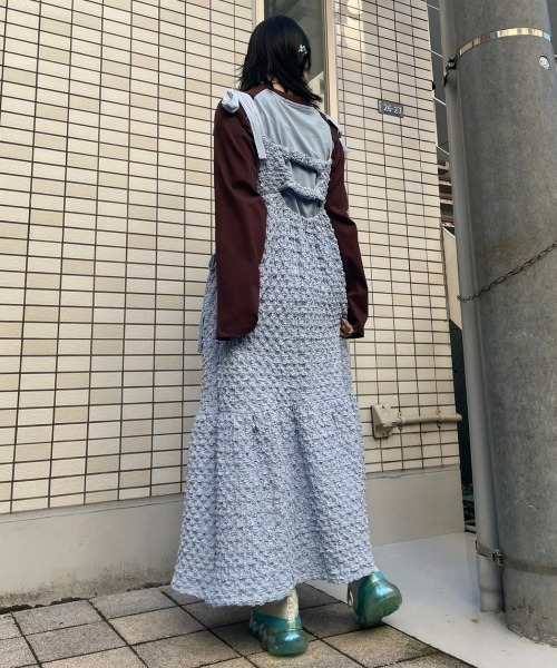 Candy Stripper（キャンディストリッパー）の「ADORE YOU RAGLAN トップス（Tシャツ/カットソー・レディース・ピンク/オフホワイト/ライトブルー・2）」の8枚目の写真