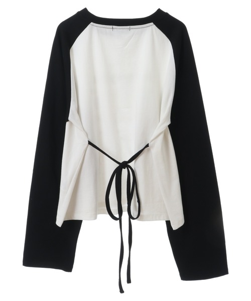 Candy Stripper（キャンディストリッパー）の「ADORE YOU RAGLAN トップス（Tシャツ/カットソー・レディース・ピンク/オフホワイト/ライトブルー・2）」の16枚目の写真