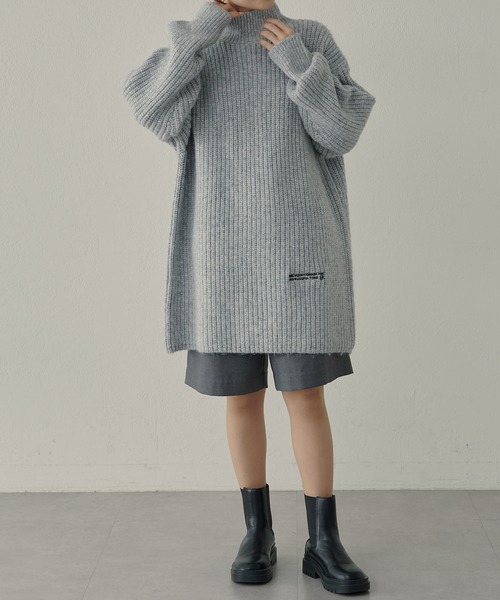 【セール】【F&B】リサイクルポリエステルハイネック畦ニット(ニット/セーター)|FEEL GOOD CONNECTION AND BLISSFUL TIME(フィールグッドコネクションアンドブリスフルタイム) 【セール】【F&B】リサイクルポリエステルハイネック畦ニット(ニット/セーター)|FEEL GOOD CONNECTION AND BLISSFUL TIME(フィールグッドコネクションアンドブリスフルタイム)