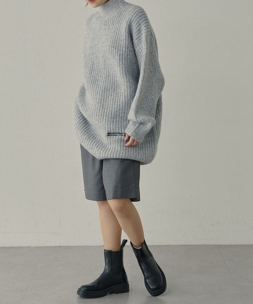 【セール】【F&B】リサイクルポリエステルハイネック畦ニット(ニット/セーター)|FEEL GOOD CONNECTION AND BLISSFUL TIME(フィールグッドコネクションアンドブリスフルタイム) 【セール】【F&B】リサイクルポリエステルハイネック畦ニット(ニット/セーター)|FEEL GOOD CONNECTION AND BLISSFUL TIME(フィールグッドコネクションアンドブリスフルタイム)