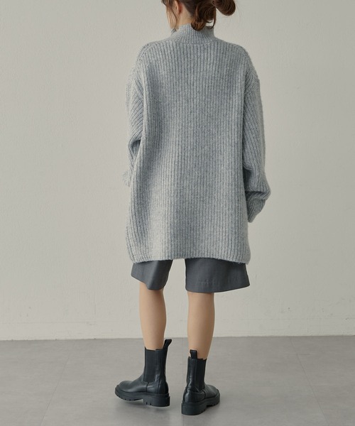 【セール】【F&B】リサイクルポリエステルハイネック畦ニット(ニット/セーター)|FEEL GOOD CONNECTION AND BLISSFUL TIME(フィールグッドコネクションアンドブリスフルタイム) 【セール】【F&B】リサイクルポリエステルハイネック畦ニット(ニット/セーター)|FEEL GOOD CONNECTION AND BLISSFUL TIME(フィールグッドコネクションアンドブリスフルタイム)