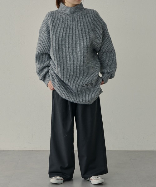 【セール】【F&B】リサイクルポリエステルハイネック畦ニット(ニット/セーター)|FEEL GOOD CONNECTION AND BLISSFUL TIME(フィールグッドコネクションアンドブリスフルタイム) 【セール】【F&B】リサイクルポリエステルハイネック畦ニット(ニット/セーター)|FEEL GOOD CONNECTION AND BLISSFUL TIME(フィールグッドコネクションアンドブリスフルタイム)