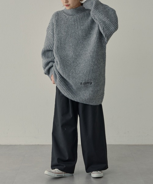 【セール】【F&B】リサイクルポリエステルハイネック畦ニット(ニット/セーター)|FEEL GOOD CONNECTION AND BLISSFUL TIME(フィールグッドコネクションアンドブリスフルタイム) 【セール】【F&B】リサイクルポリエステルハイネック畦ニット(ニット/セーター)|FEEL GOOD CONNECTION AND BLISSFUL TIME(フィールグッドコネクションアンドブリスフルタイム)