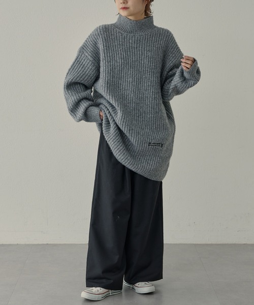 【セール】【F&B】リサイクルポリエステルハイネック畦ニット(ニット/セーター)|FEEL GOOD CONNECTION AND BLISSFUL TIME(フィールグッドコネクションアンドブリスフルタイム) 【セール】【F&B】リサイクルポリエステルハイネック畦ニット(ニット/セーター)|FEEL GOOD CONNECTION AND BLISSFUL TIME(フィールグッドコネクションアンドブリスフルタイム)