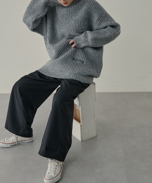 【セール】【F&B】リサイクルポリエステルハイネック畦ニット(ニット/セーター)|FEEL GOOD CONNECTION AND BLISSFUL TIME(フィールグッドコネクションアンドブリスフルタイム) 【セール】【F&B】リサイクルポリエステルハイネック畦ニット(ニット/セーター)|FEEL GOOD CONNECTION AND BLISSFUL TIME(フィールグッドコネクションアンドブリスフルタイム)