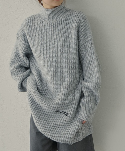 【セール】【F&B】リサイクルポリエステルハイネック畦ニット(ニット/セーター)|FEEL GOOD CONNECTION AND BLISSFUL TIME(フィールグッドコネクションアンドブリスフルタイム) 【セール】【F&B】リサイクルポリエステルハイネック畦ニット(ニット/セーター)|FEEL GOOD CONNECTION AND BLISSFUL TIME(フィールグッドコネクションアンドブリスフルタイム)