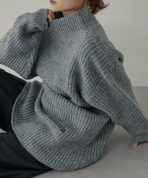 【セール】【F&B】リサイクルポリエステルハイネック畦ニット(ニット/セーター)|FEEL GOOD CONNECTION AND BLISSFUL TIME(フィールグッドコネクションアンドブリスフルタイム) 【セール】【F&B】リサイクルポリエステルハイネック畦ニット(ニット/セーター)|FEEL GOOD CONNECTION AND BLISSFUL TIME(フィールグッドコネクションアンドブリスフルタイム)