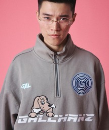 Amazon.co.jp: 【GALFY/ガルフィー 裏毛 ハーフジップ
