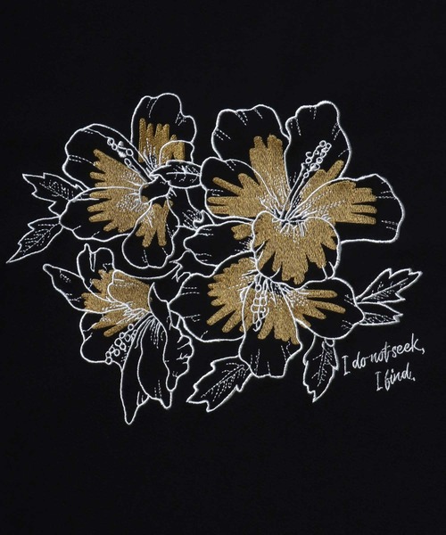 ANPAS（アンパス）の「Amunzen Flower Embroidery T-shirt/梨地 フラワー刺繍 オーバーサイズ Tシャツ 半袖（Tシャツ/カットソー・メンズ・ブラック系その他/ブラック系その他2/グレー系その他/ホワイト系その他/グレー系その他2/ホワイト系その他2・L/M）」の8枚目の写真