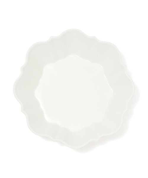 Francfranc食器 セール】ブランシェ ディーププレート M ウェーブ ホワイト