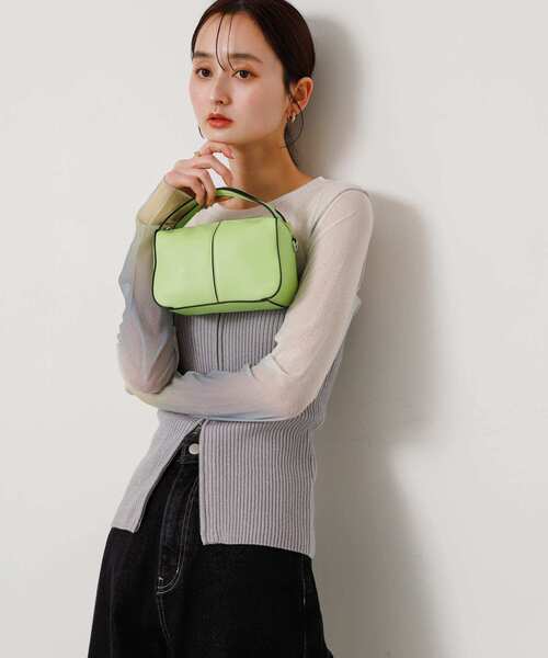 SENSE OF PLACE by URBAN RESEARCH(センスオブプレイスバイアーバンリサーチ)の「2WAYセンターシームプチショルダーバッグ(ショルダーバッグ・レディース・シルバー/アイボリー/ピンク/ブラック/ミント/ゴールド・ONE)」の8枚目の写真