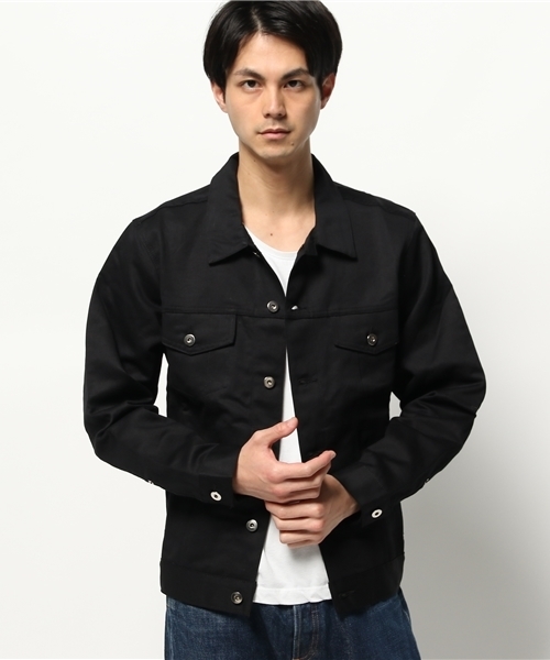 SHIPS（シップス）の「TELLASON: ピケ ジャケット（ブルゾン・メンズ・ブラック/ベージュ・MEDIUM/LARGE/SMALL）」の3枚目の写真