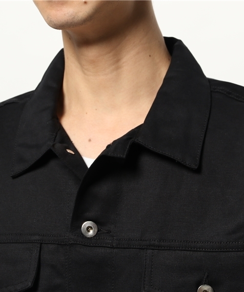 SHIPS（シップス）の「TELLASON: ピケ ジャケット（ブルゾン・メンズ・ブラック/ベージュ・MEDIUM/LARGE/SMALL）」の4枚目の写真