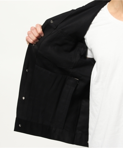 SHIPS（シップス）の「TELLASON: ピケ ジャケット（ブルゾン・メンズ・ブラック/ベージュ・MEDIUM/LARGE/SMALL）」の9枚目の写真