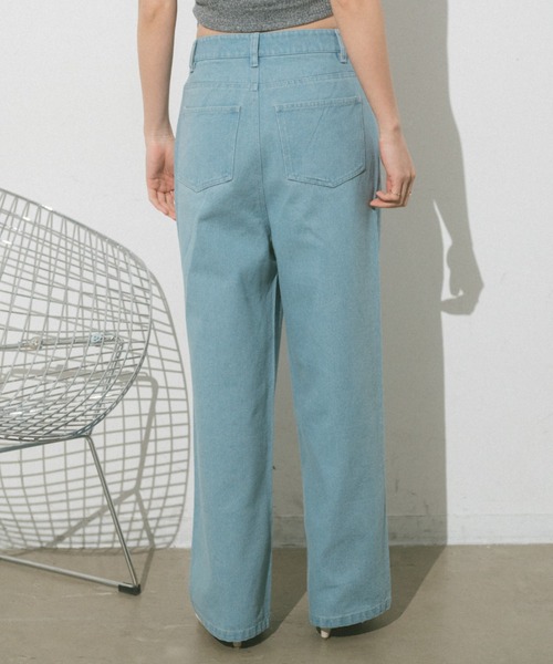 VANNIE U（ヴァニーユー）の「ツイルデニムパンツ（デニムパンツ・レディース・ライトグレー/アイボリー/ピンク/ブルー・L/M/S）」の16枚目の写真