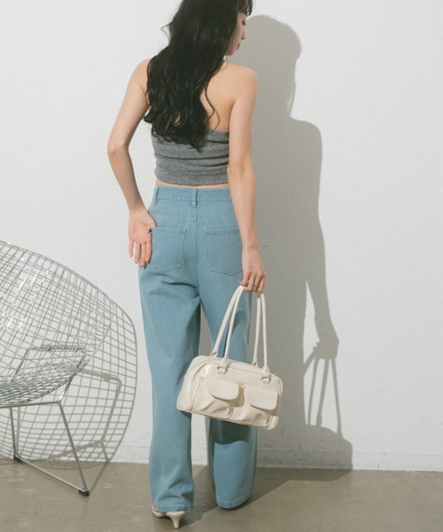 VANNIE U（ヴァニーユー）の「ツイルデニムパンツ（デニムパンツ・レディース・ライトグレー/アイボリー/ピンク/ブルー・L/M/S）」の19枚目の写真