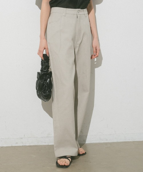 VANNIE U（ヴァニーユー）の「ツイルデニムパンツ（デニムパンツ・レディース・ライトグレー/アイボリー/ピンク/ブルー・L/M/S）」の10枚目の写真