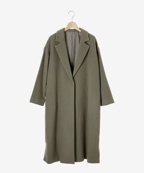 le.coeur blanc（ルクールブラン）の「ウールビーバーチェスターコート（チェスターコート・レディース・カーキオリーブ・38）」の8枚目の写真