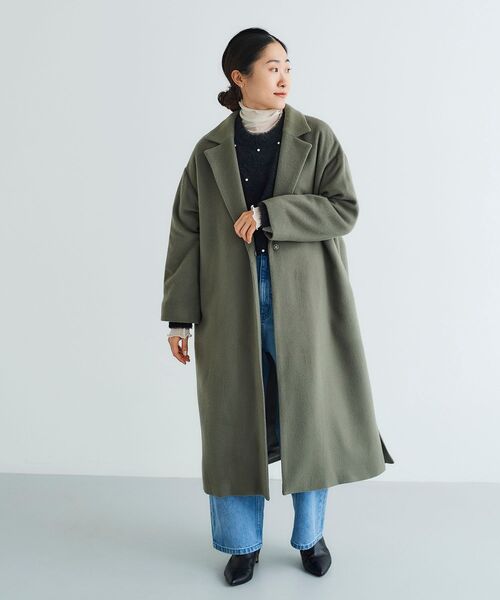 le.coeur blanc（ルクールブラン）の「ウールビーバーチェスターコート（チェスターコート・レディース・カーキオリーブ・38）」の15枚目の写真
