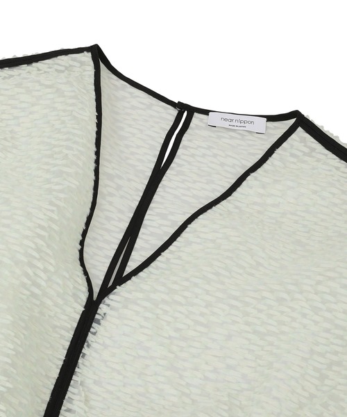【超美品】near.nippon　ファンシーカットジャカード near.nipponファンシーカットジャカード