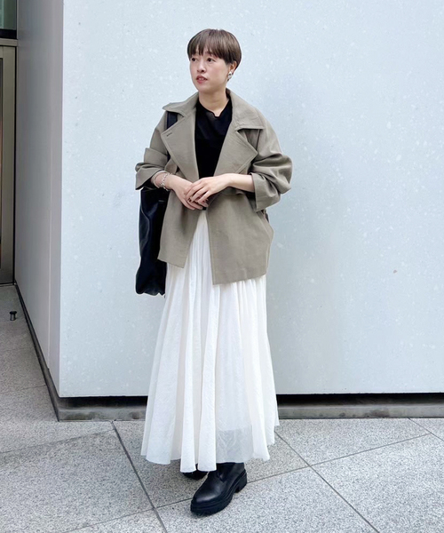 plage(プラージュ)の「SHEER CIRCULAR スカート(スカート・レディース・ホワイト・38/36)」の9枚目の写真