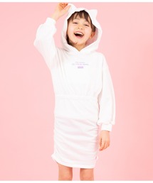 ANAP kids | ねこ耳フード付きミニ裏毛ワンピース(ワンピース)